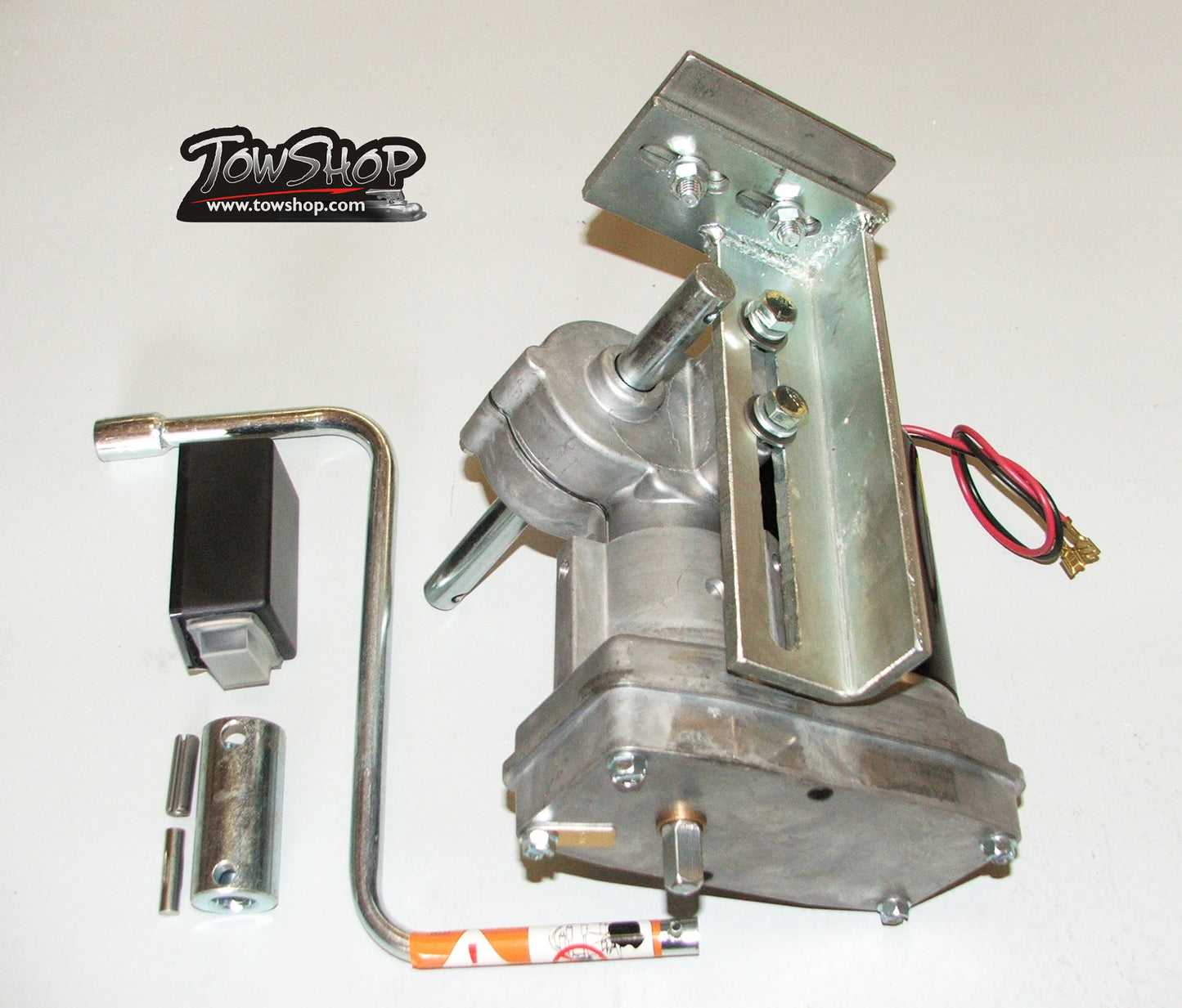 12 volt motor gearbox add on for gooseneck trailer jacks.