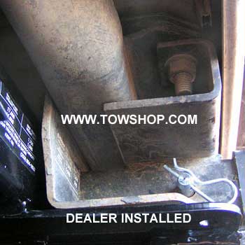 Dealer installed receiver on Dodge pickup