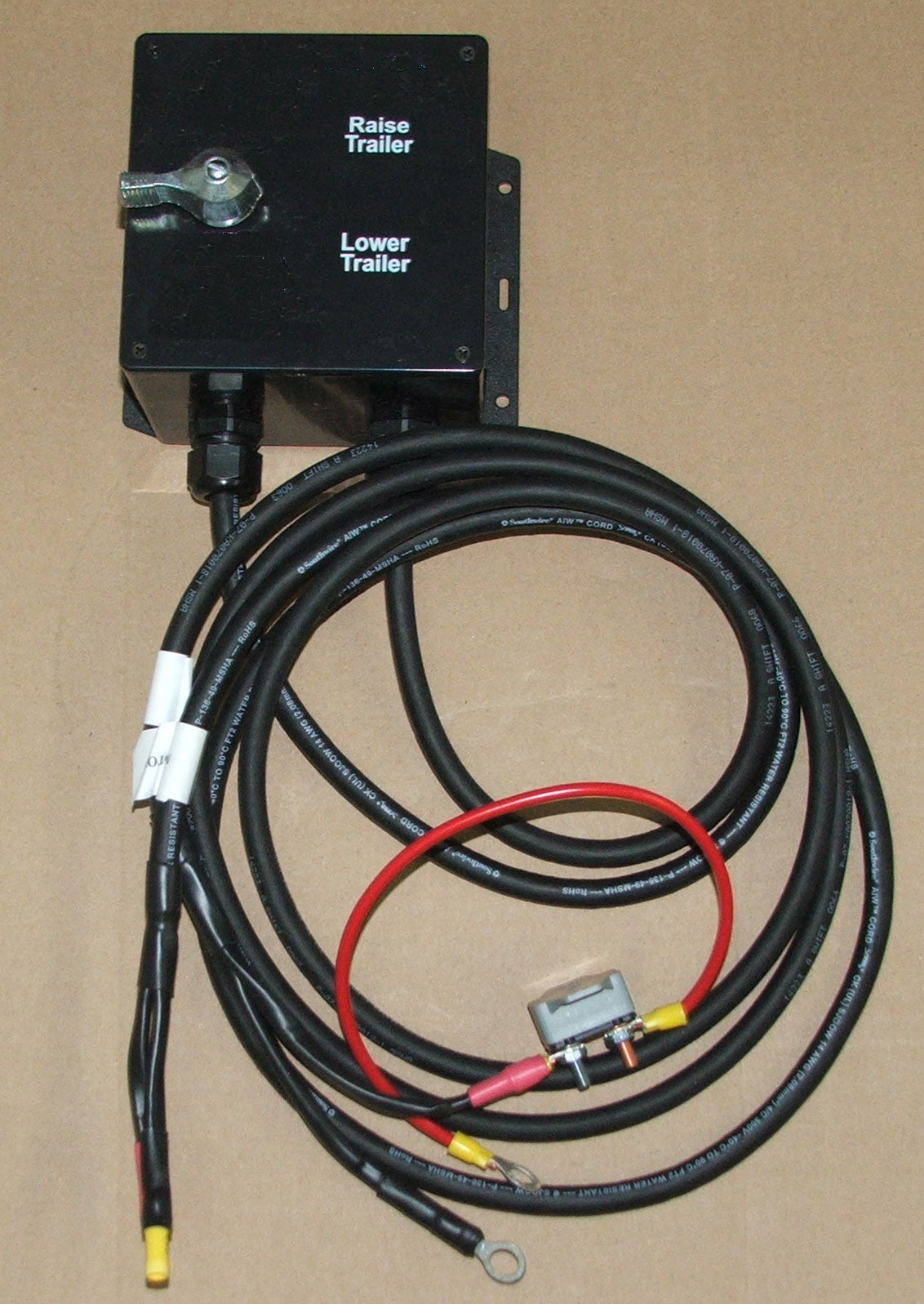 Switch box and wire harness assembly for magnum Lift motor kits.