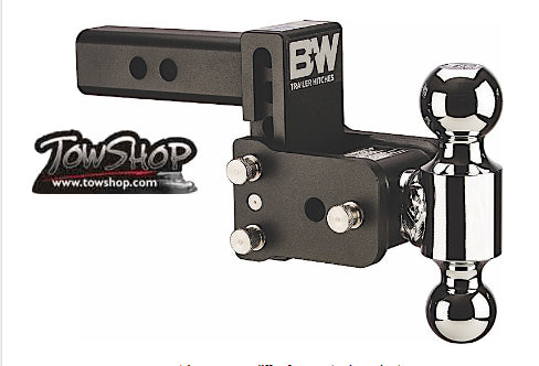 B&W Tow & Stow 3" drop or 3-1/2" rise Receiver Hitch Ball Mount TS10033B